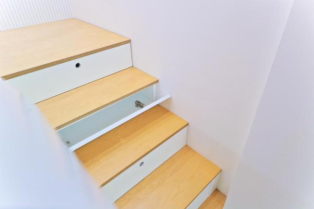 Hinged Stairs Storage